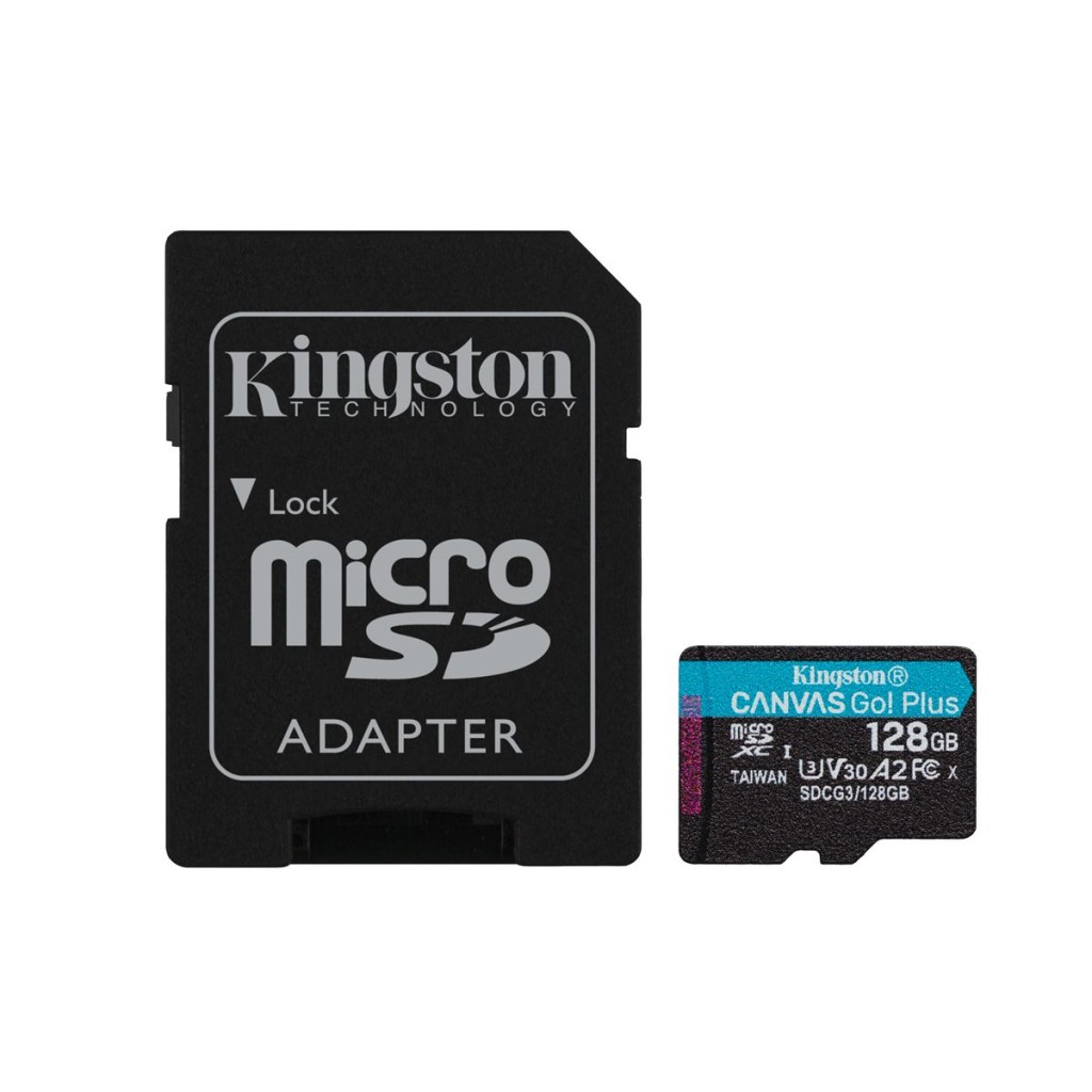 Kingston microSD 128GBCanvasGoPlusr/w:170MB/s/90MB/s,with adapter