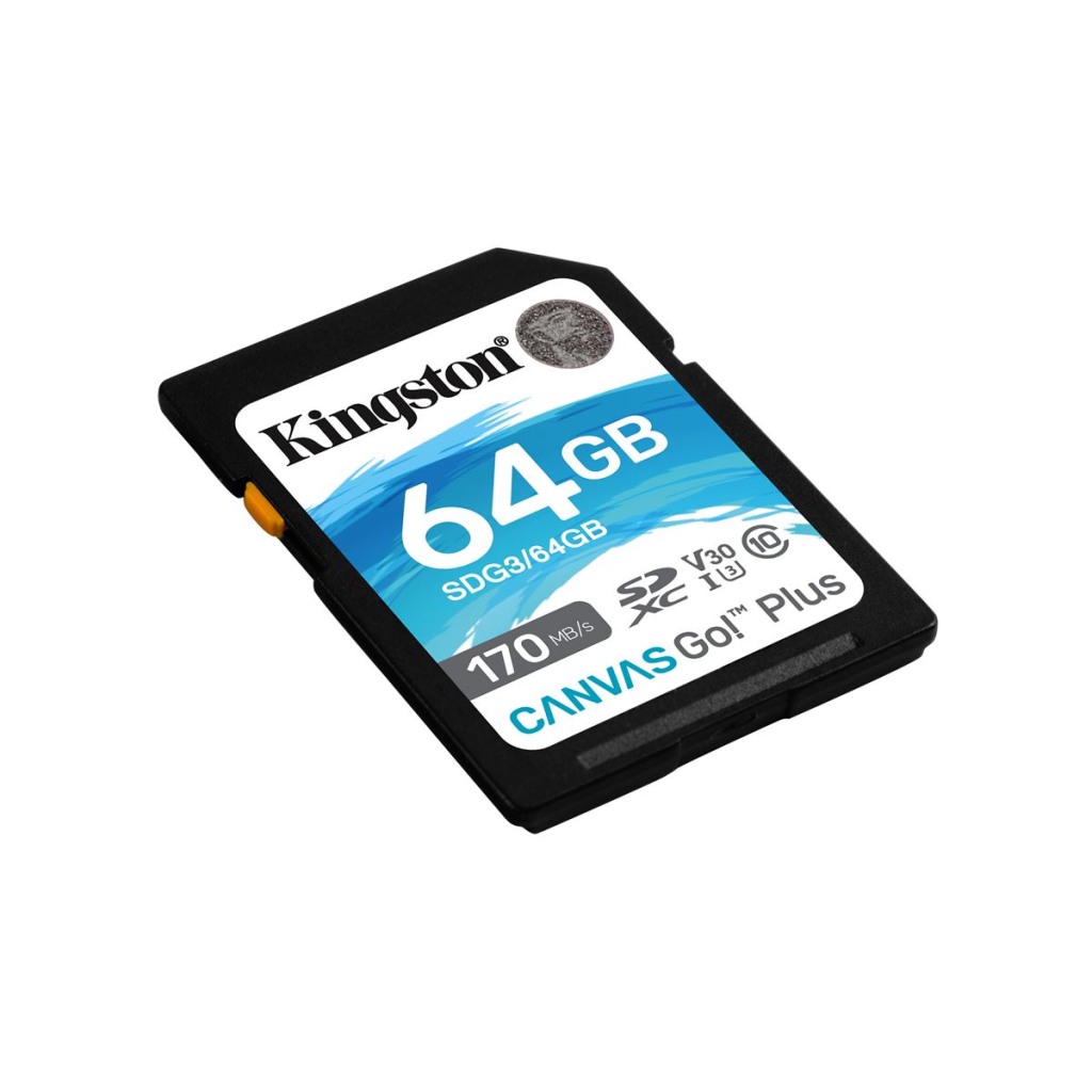 Kingston SD 64GB CanvasGoPlusSDXC,r/w:170/70MB/s