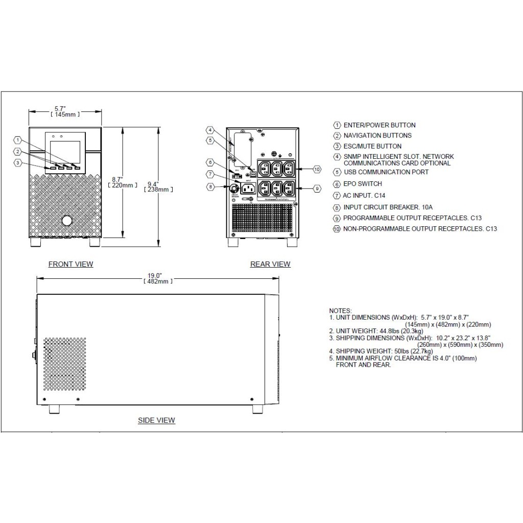 Vertiv 1500VA/1350W - EDGE-1500IMT TOWER - Image 5