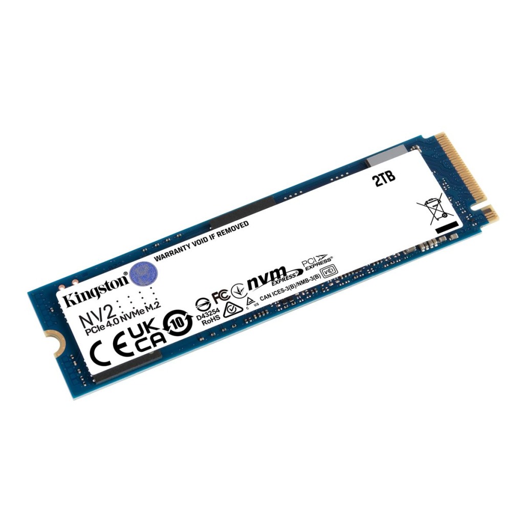 Kingston 2TB NV2 M.2 2280 PCIe 4.0 NVMe SSD up to 3500MB/s read 2800MB/s write