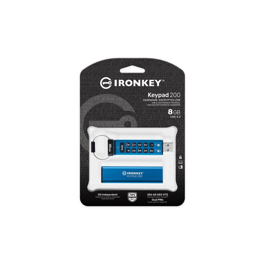 MEM UFD 8GB IronKey Keypad 200 KIN - Image 3