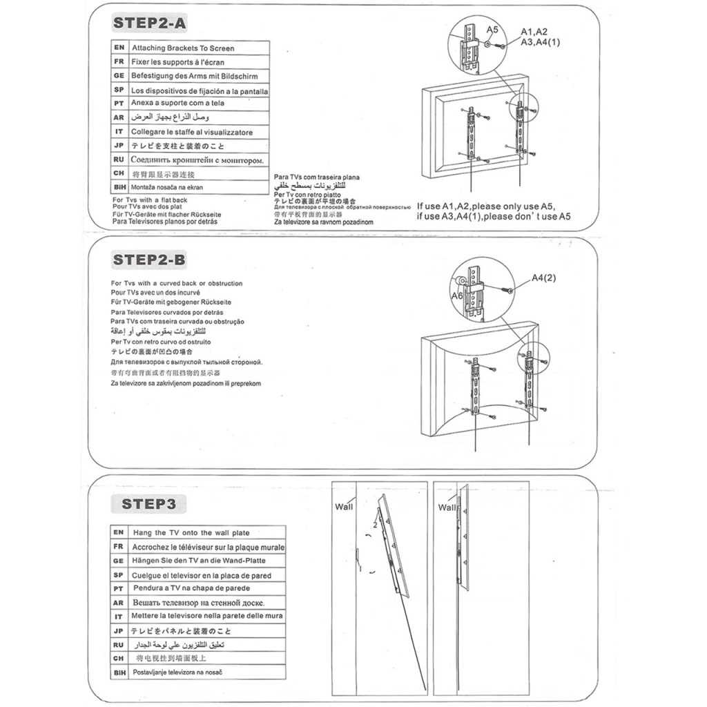 Zidni nosač GNC PSW530MT, 32"-65", 30kg, VESA 600x400, nagib 15, super slim profile 24mm - Image 3