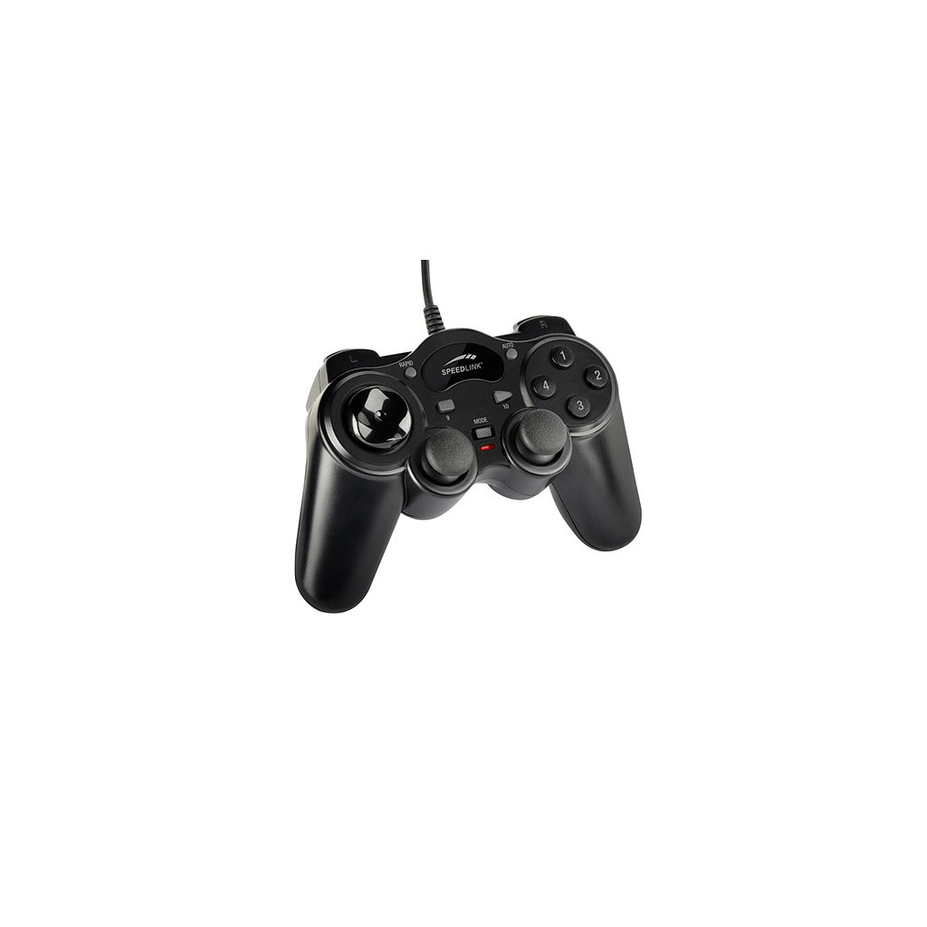 Game Pad SPEEDLINK THUNDERSTRIKE USB, black for PC, black, SL-6515-BK