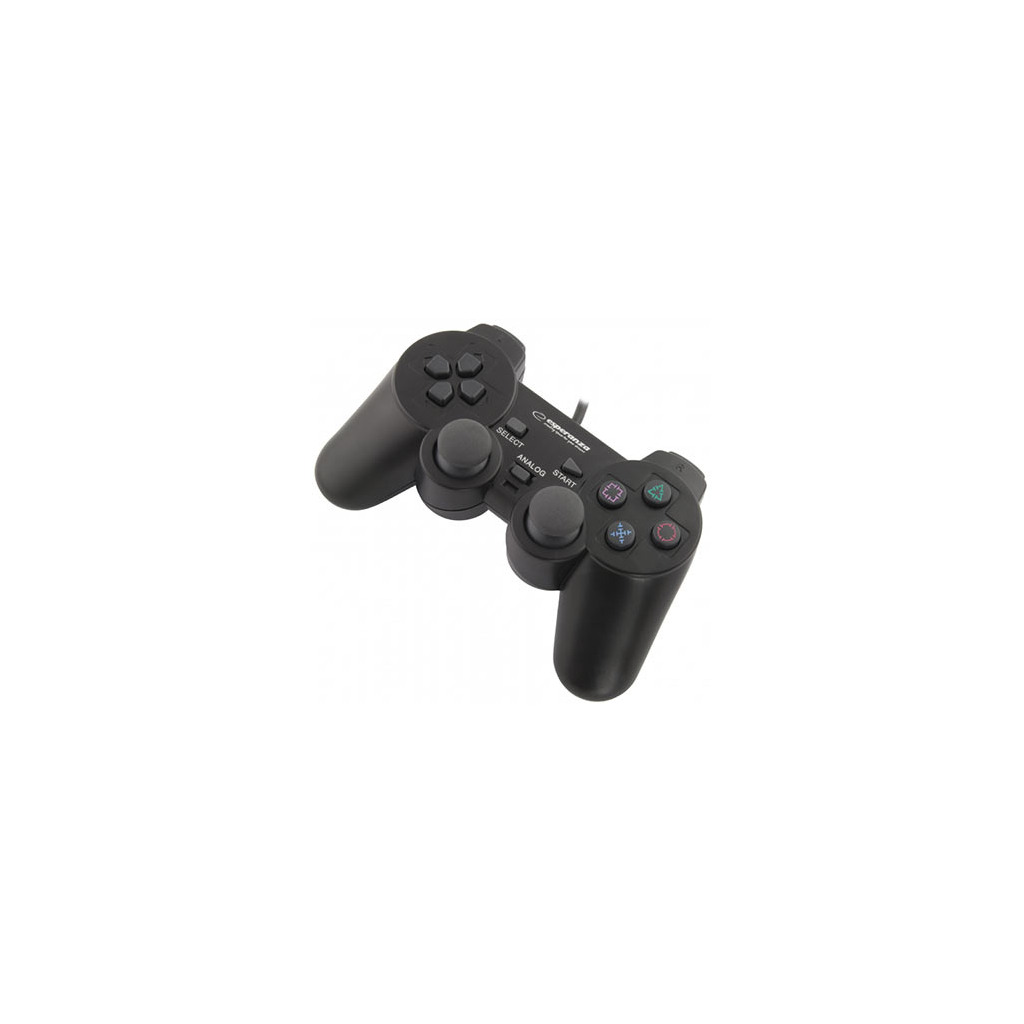 Game Pad ESPERANZA CORSAIR, vibration, PS2/PS3/PC, USB, black, EG106