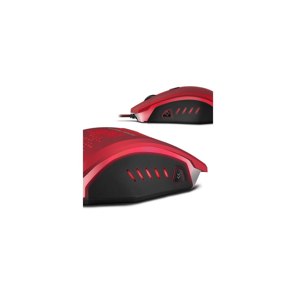 Miš SPEEDLINK LEDOS Gaming, red, red LED, 3000dpi, dpi switch, sniper function, SL-6393-RD - Image 2