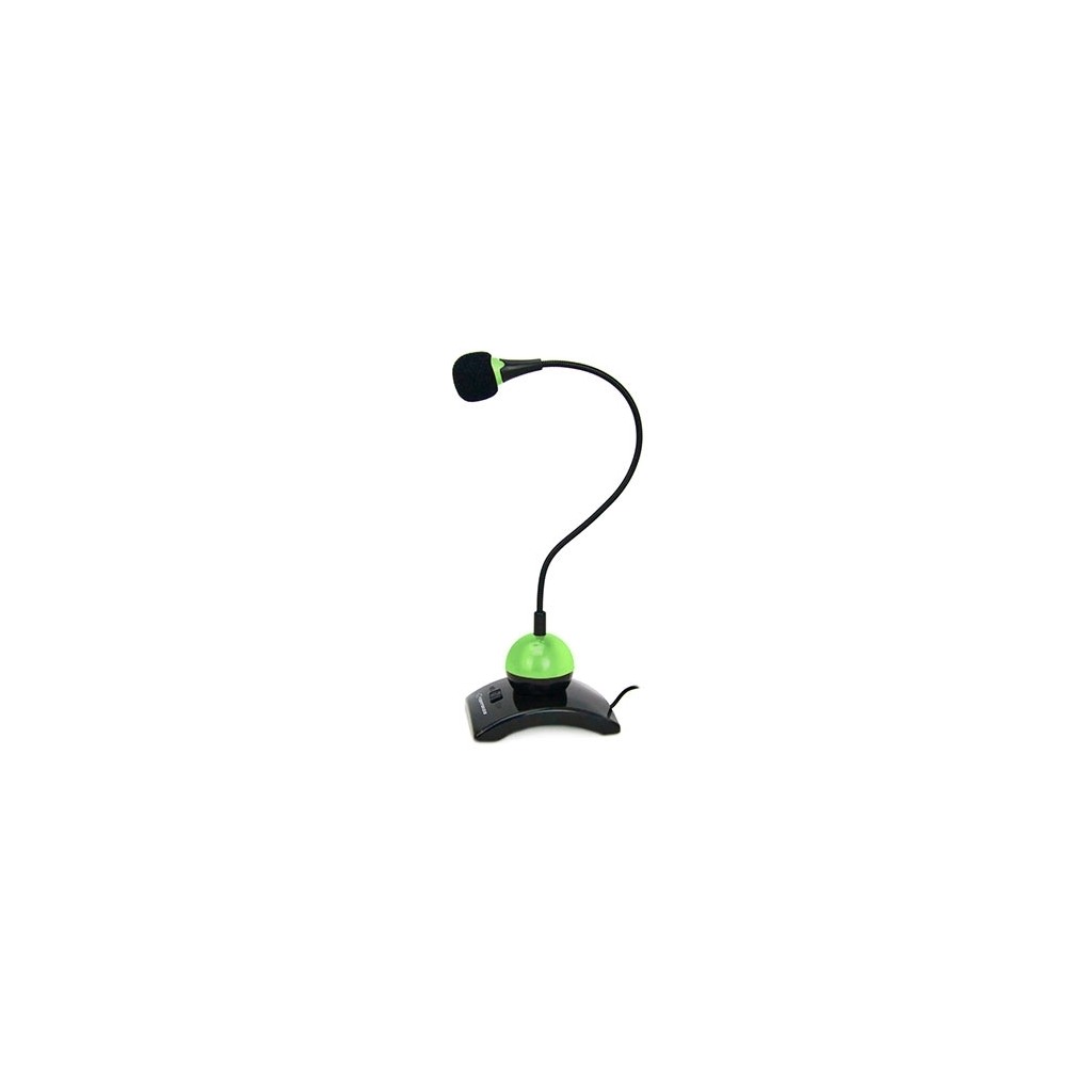 Mikrofon ESPERANZA DESKTOP CHAT, switch, green, 3,5mm, EH130G