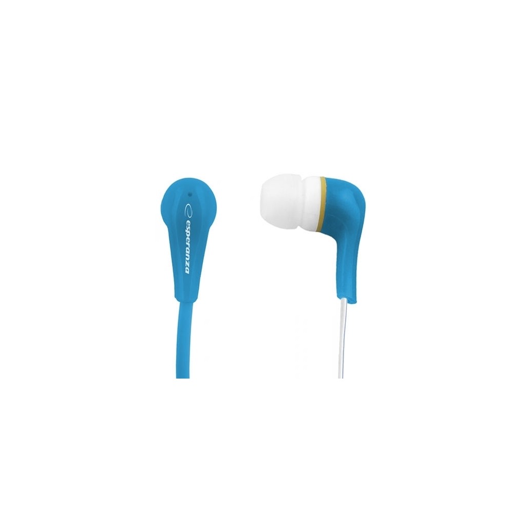 Slušalice ESPERANZA LOLLIPOP In-Ear, Noise dampening + Amplified BASS, blue, EH146B