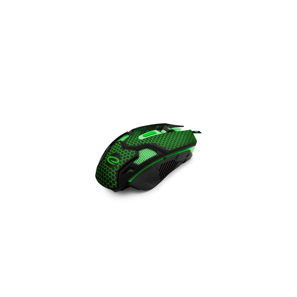 Miš ESPERANZA GAMING COBRA 6D MX207, 2400dpi, GREEN, ergonomic, EGM207G