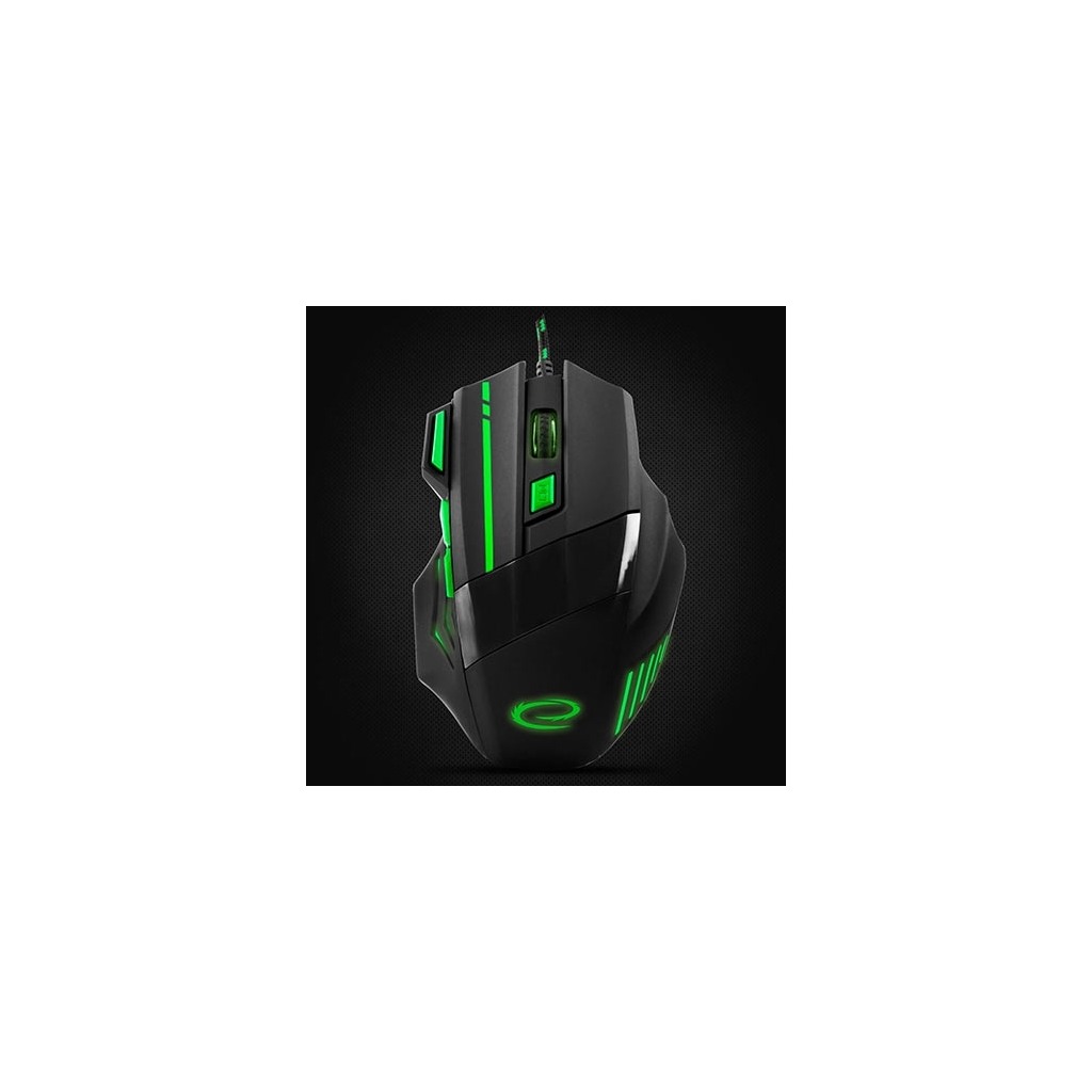 Miš ESPERANZA GAMING WOLF 7D MX201, green, 2400dpi, double-click, ergonomic, EGM201G - Image 3