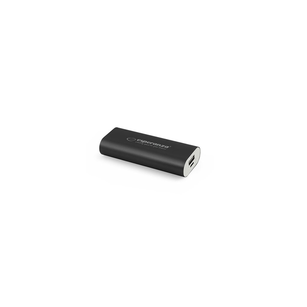 PowerBank ESPERANZA HADRON, 4400mAh, BLACK, EMP105K