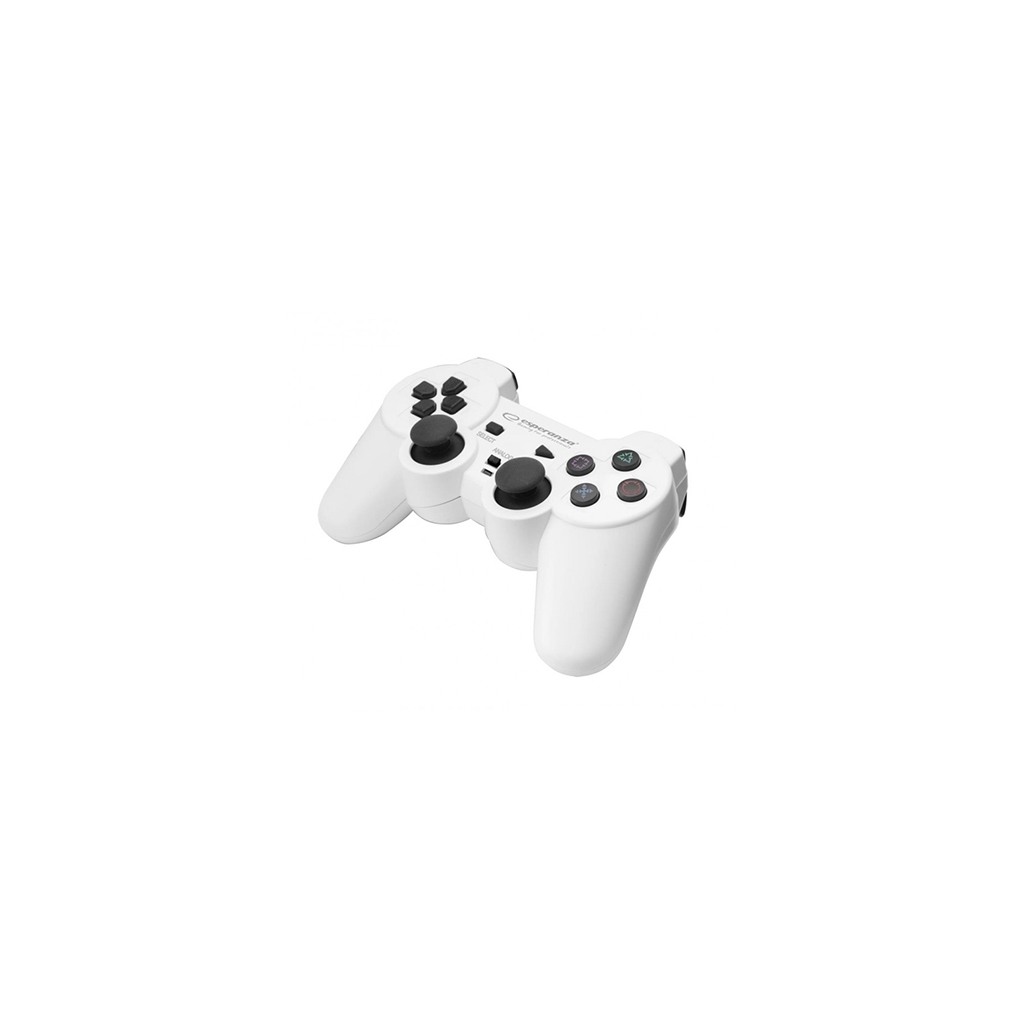 Game Pad ESPERANZA TROOPER, vibration, PS3/PC, USB, black/white, EGG107W