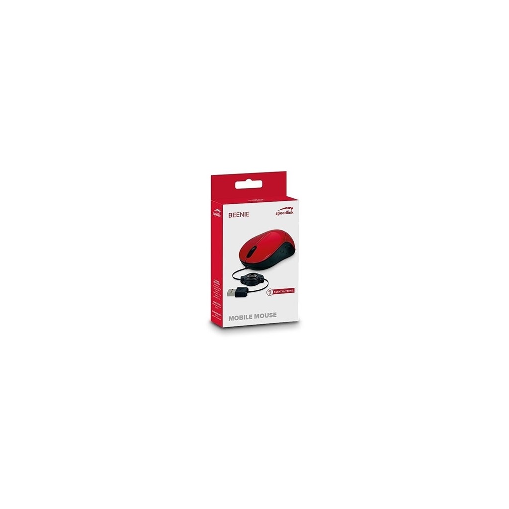 Miš SPEEDLINK BEENIE Mobile USB, red, SL-610012-RD - Image 2