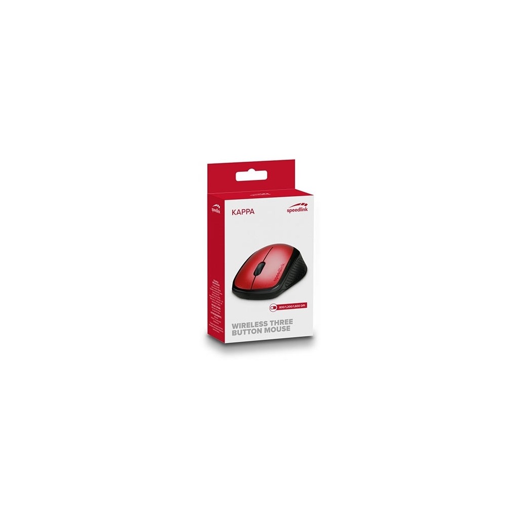 Miš SPEEDLINK KAPPA Wireless red, SL-630011-RD