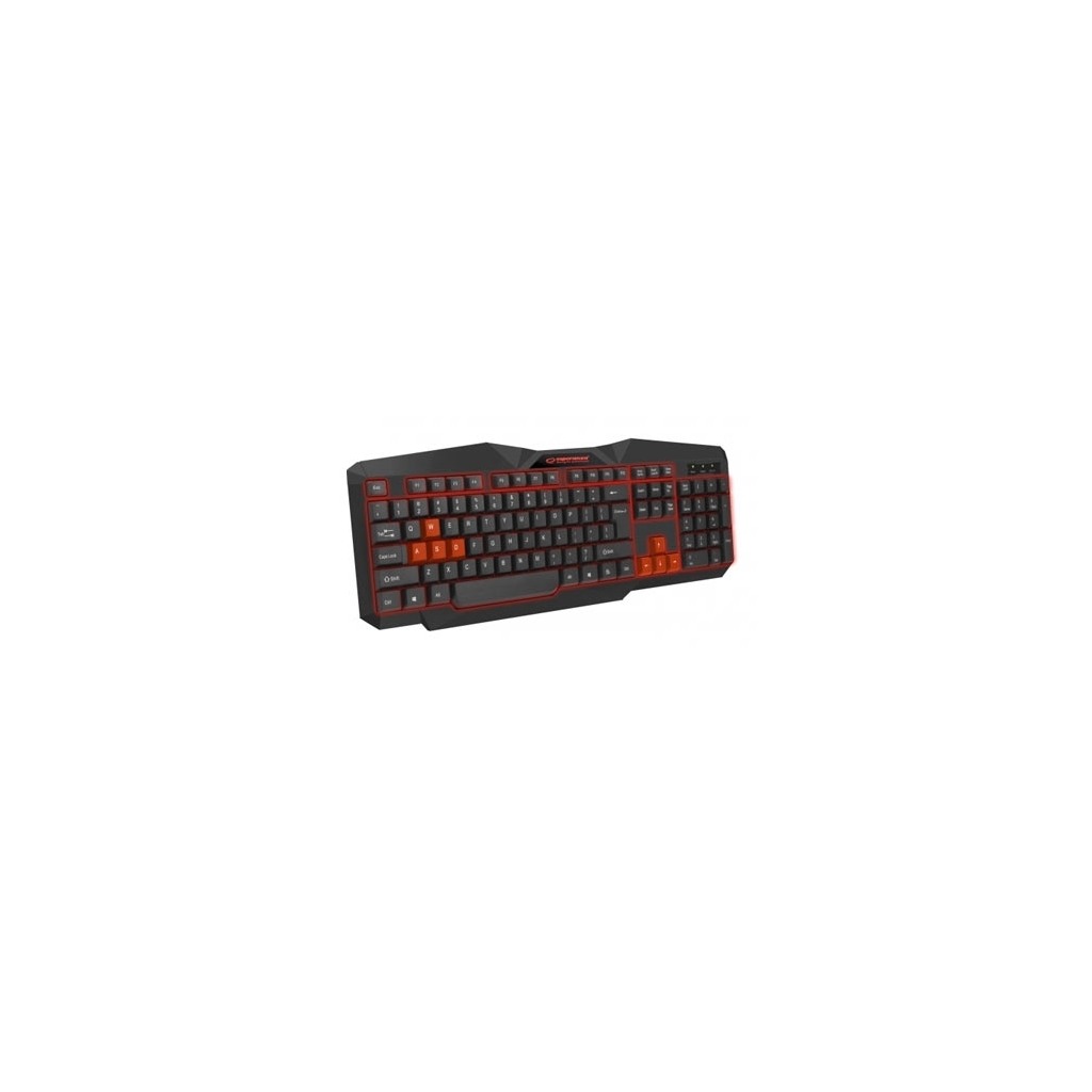 Tastatura gaming ESPERANZA TIRIONS, USB, illuminated, red, US layout, EGK201R