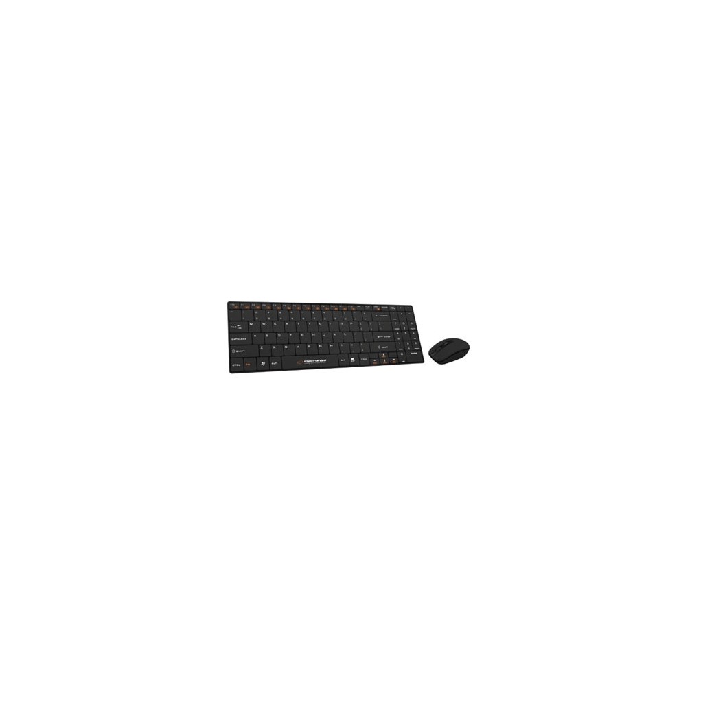 Tastatura i miš wireless ULTRASLIM ESPERANZA LIBERTY, black,  USA layout, EK122K