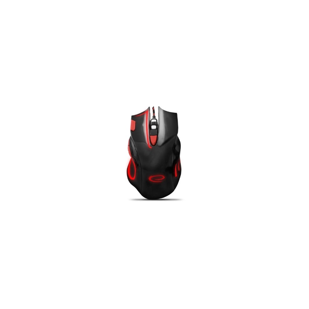 Miš ESPERANZA GAMING HAWK 7D MX401, BLACK-RED, 2400dpi, double-click, ergonomic, EGM401KR