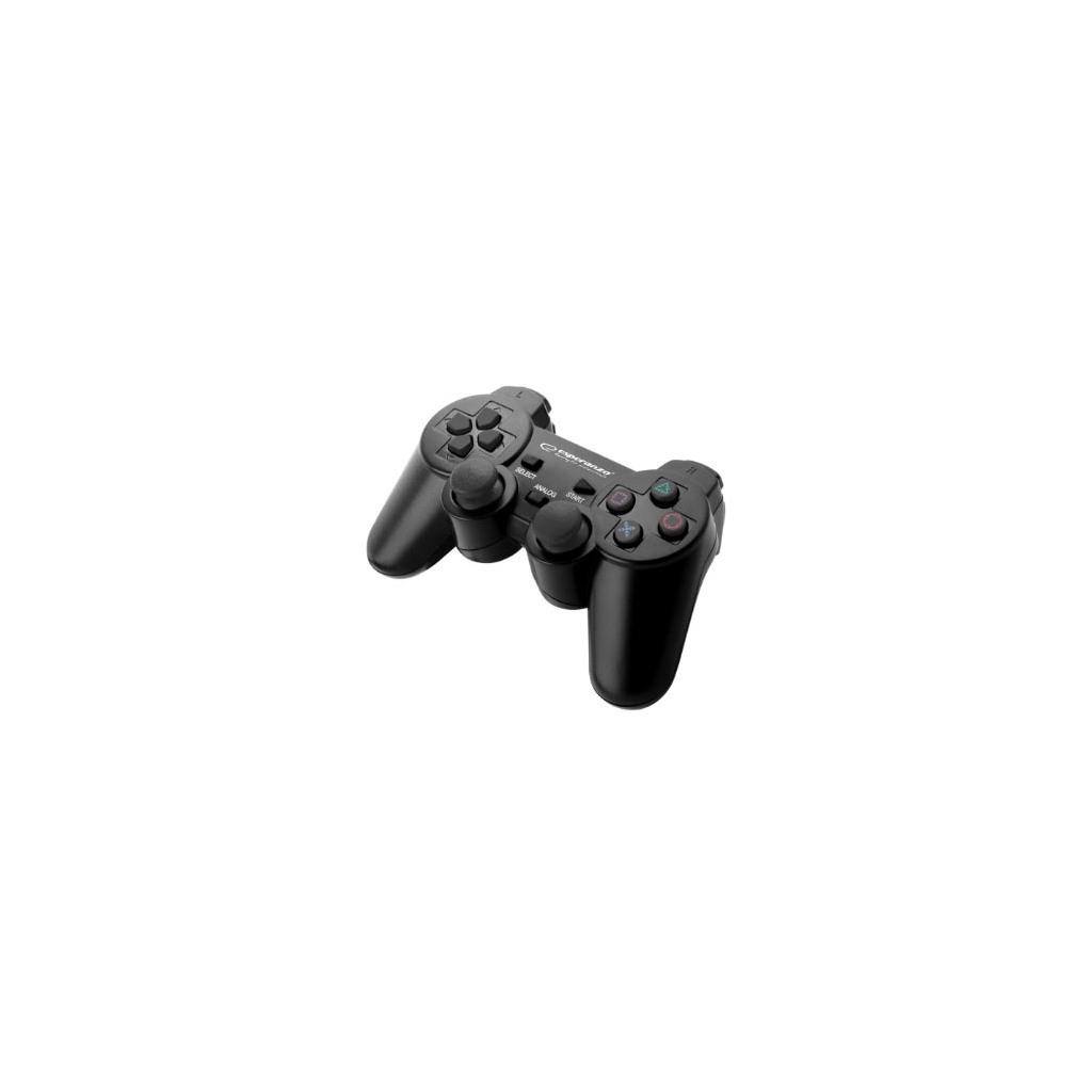 Game Pad ESPERANZA TROOPER, vibration, PS3/PC, USB, black, EGG107K