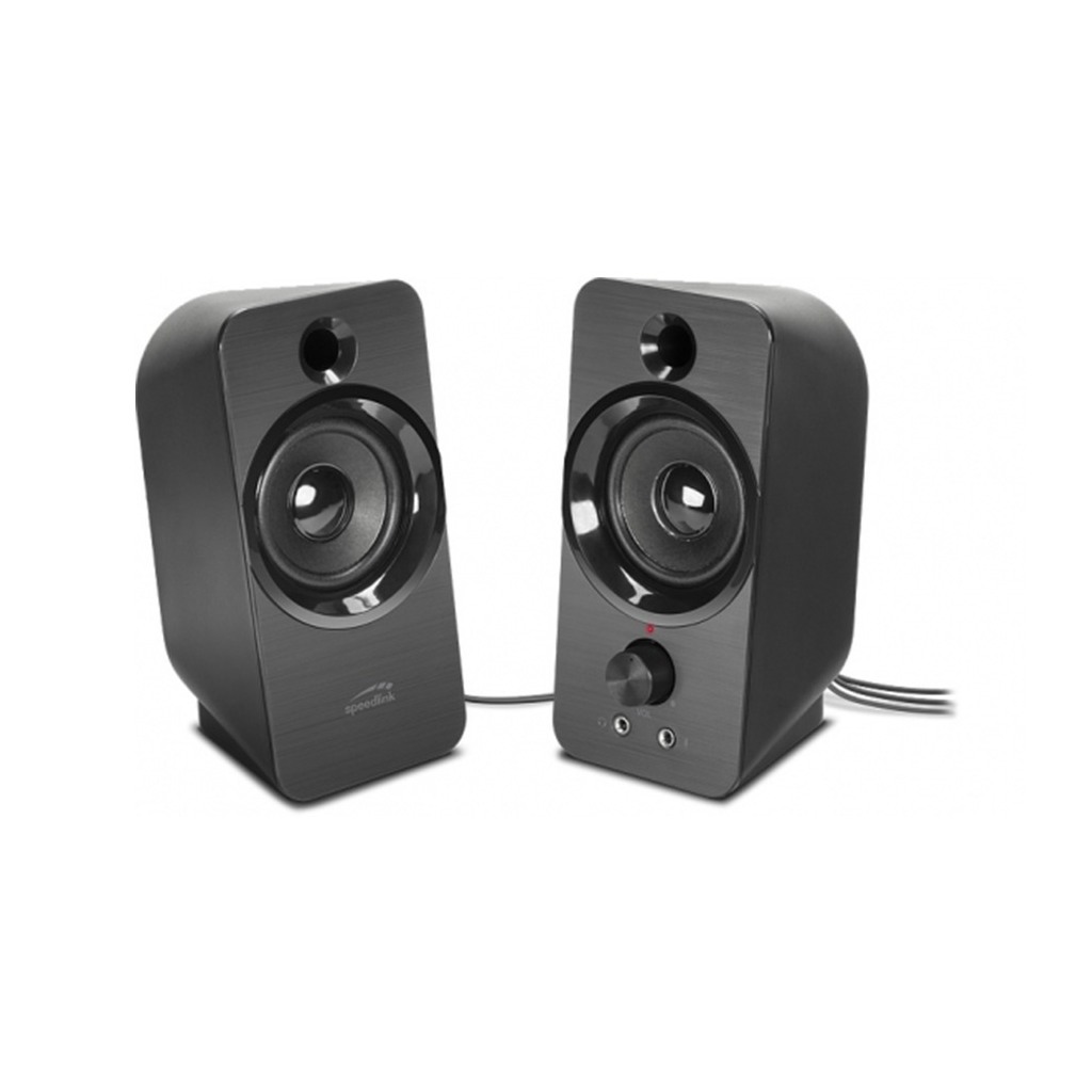 Zvučnici 2.0 SPEEDLINK DAROC Stereo Speaker, black, SL-810005-BK - Image 2