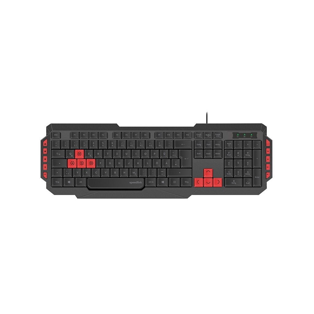 Tastatura SPEEDLINK LUDICIUM Gaming, black, UK Layout, SL-670009-BK-UK - Image 2