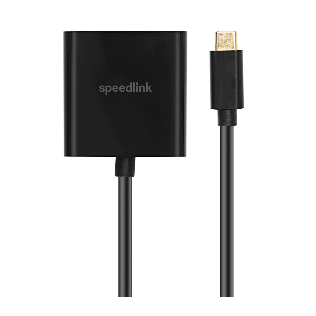 USB adapter kabl Type-C  to VGA, SPEEDLINK USB-C to VGA Adapter HQ, SL-180018-BK