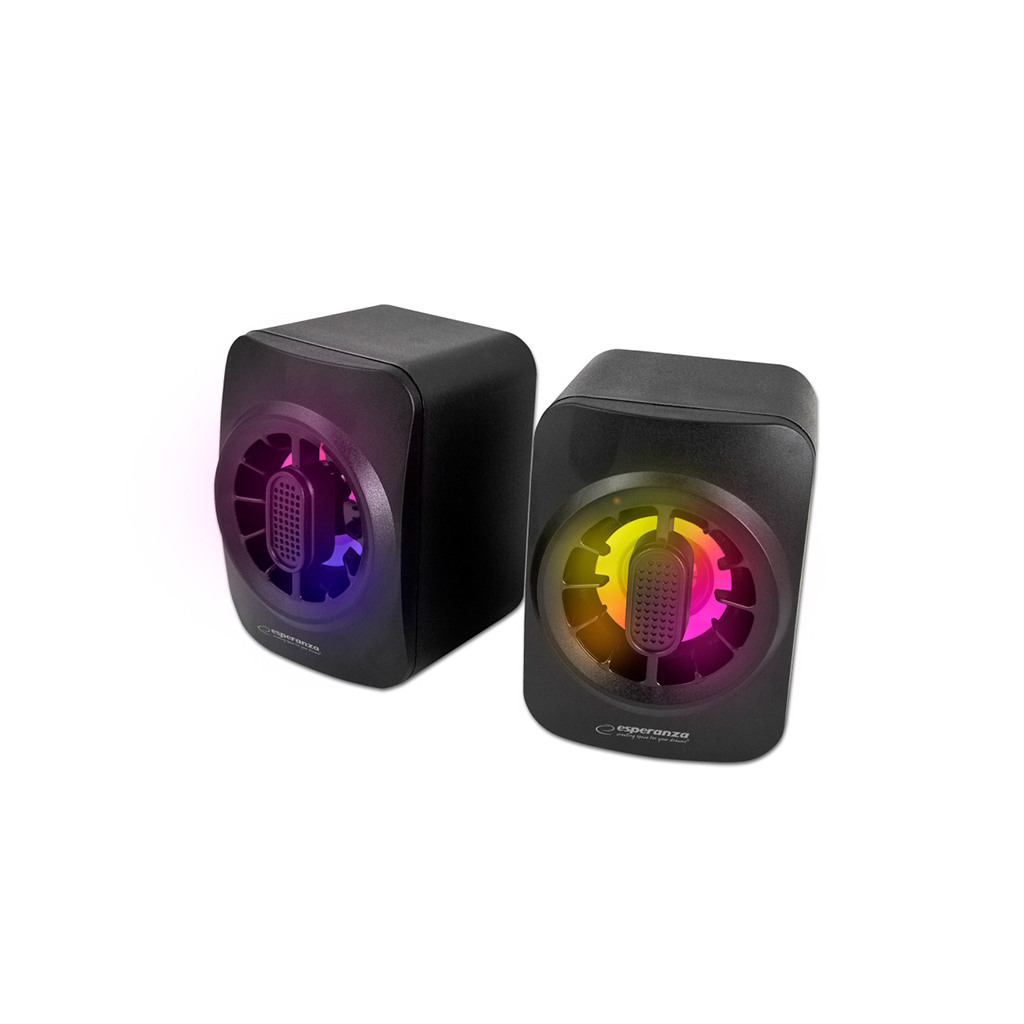 Zvučnici 2.0 ESPERANZA USB SPEAKERS 2.0 LED RAINBOW SAKARA EGS104