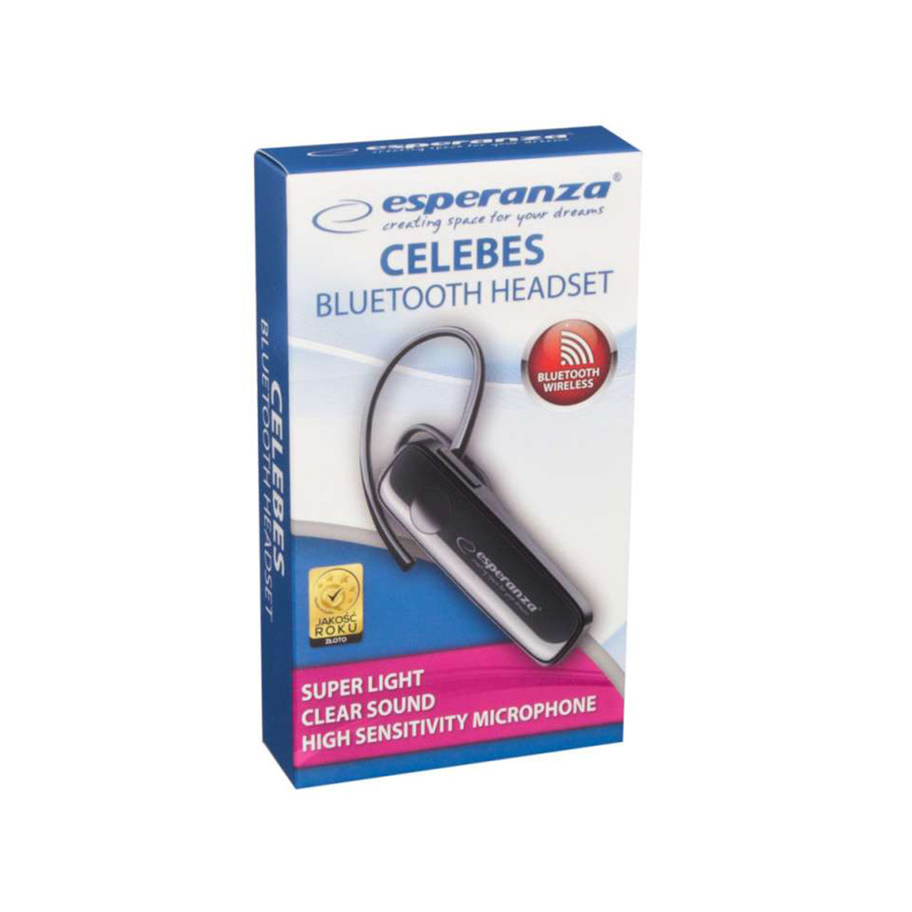 Slušalica bluetooth sa mikrofonom ESPERANZA CELEBES, black, EH184K - Image 2