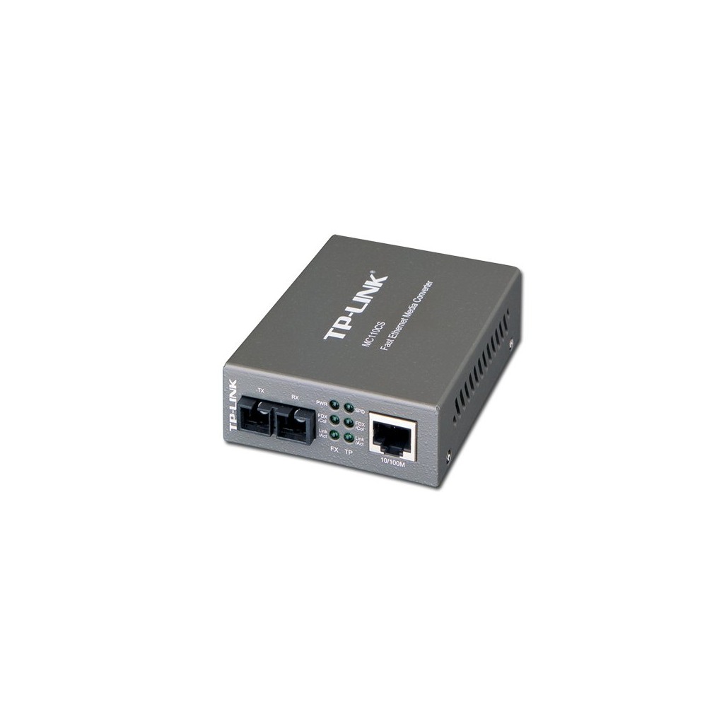 Media Filter TP-Link MC110CS 10/100Mbps RJ45 to 100Mbps single-mode SC fiber Converter Full-duplexup to 20Km