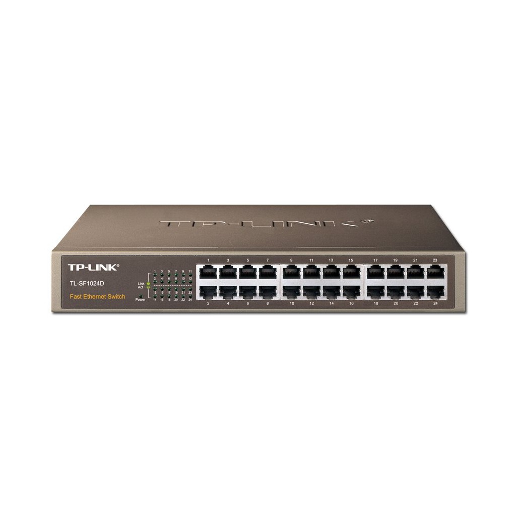 Switch TP-Link TL-SF1024D  24-Port RJ45 10/100Mbps Standard 13-inch steel case switch 4.8Gbps Switching Capacity