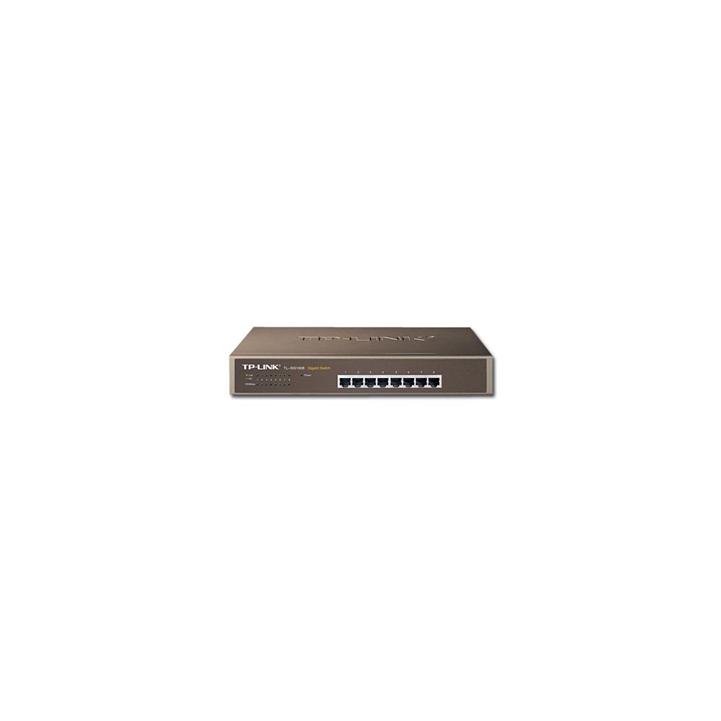 Switch TP-LINK TL-SG1008 8 x Gigabit Ethernet/Fast Ethernet/Ethernet Auto-Negotiation MDI/MDI-X switch Retail