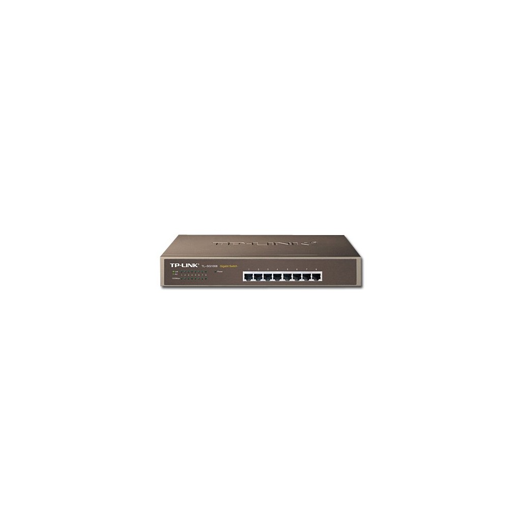 Switch TP-LINK TL-SG1008 8 x Gigabit Ethernet/Fast Ethernet/Ethernet Auto-Negotiation MDI/MDI-X switch Retail