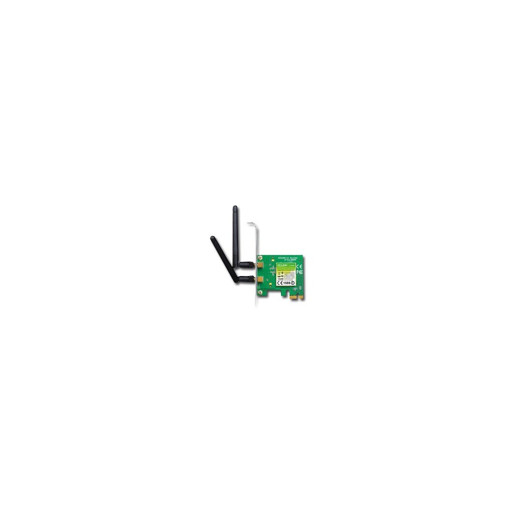 NIC TP-Link TL-WN881ND PCI Express x1 Adapter 24GHz Wireless N 300Mbps Detachable Omni Directional Antenna