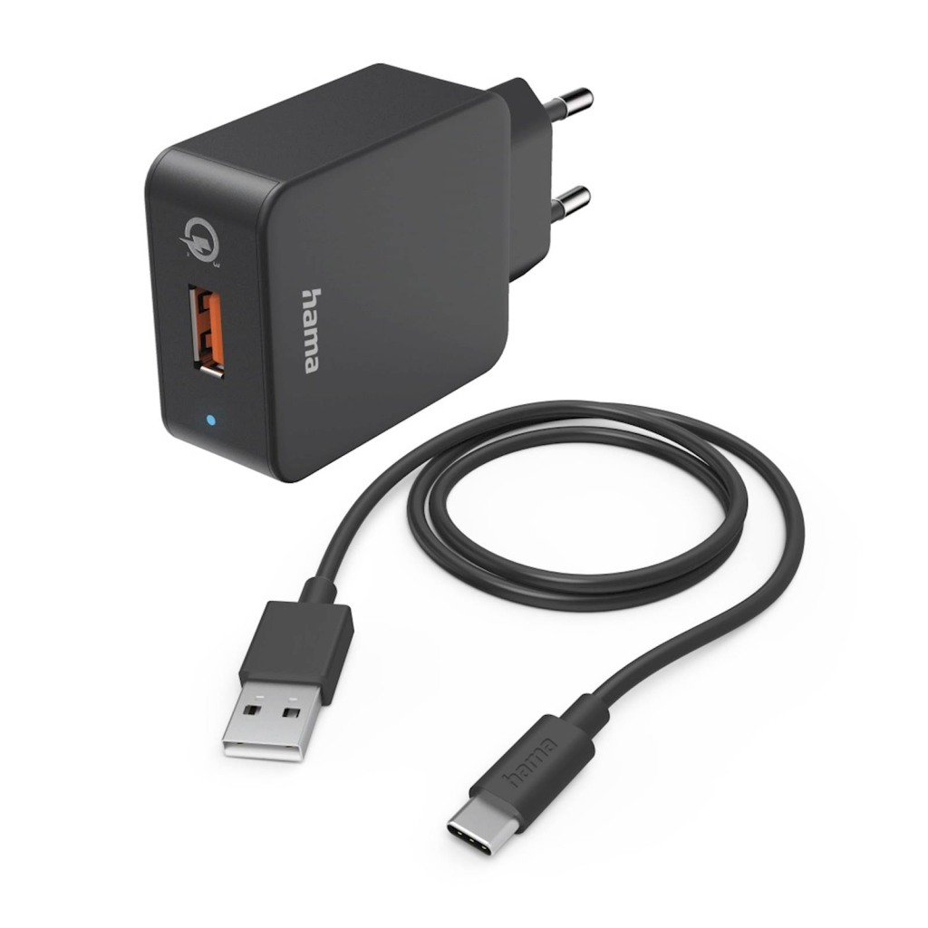 Punjač set, USB-C, 19,5W, 1,5m crni