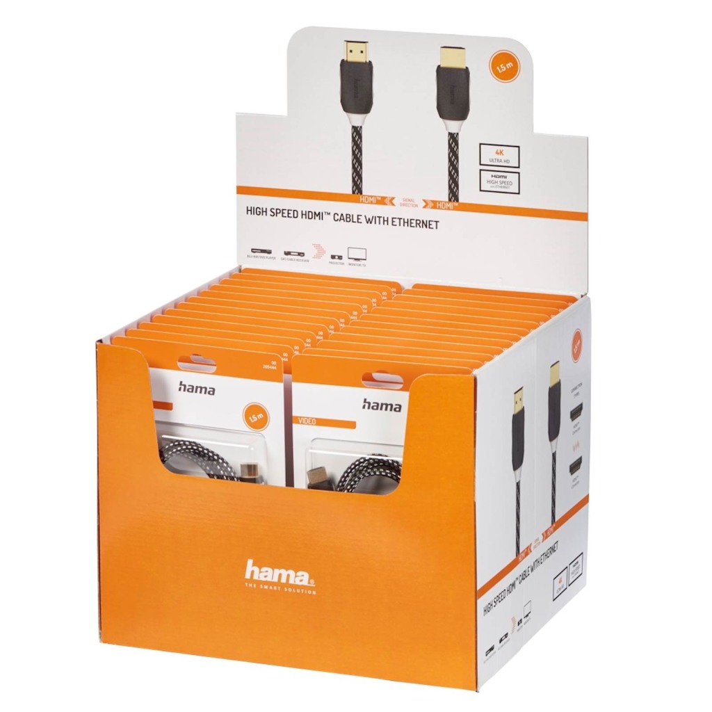 HDMI kabl visoke brzine HAMA, Fabric, 1,5m