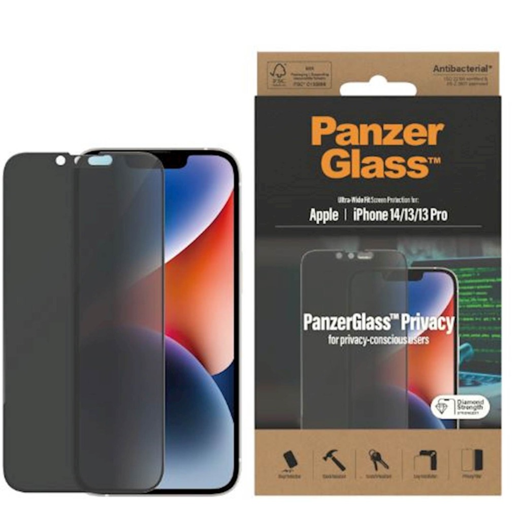 Zaštitno staklo PanzerGlass iPhone 14/13/13 Pro Privacy