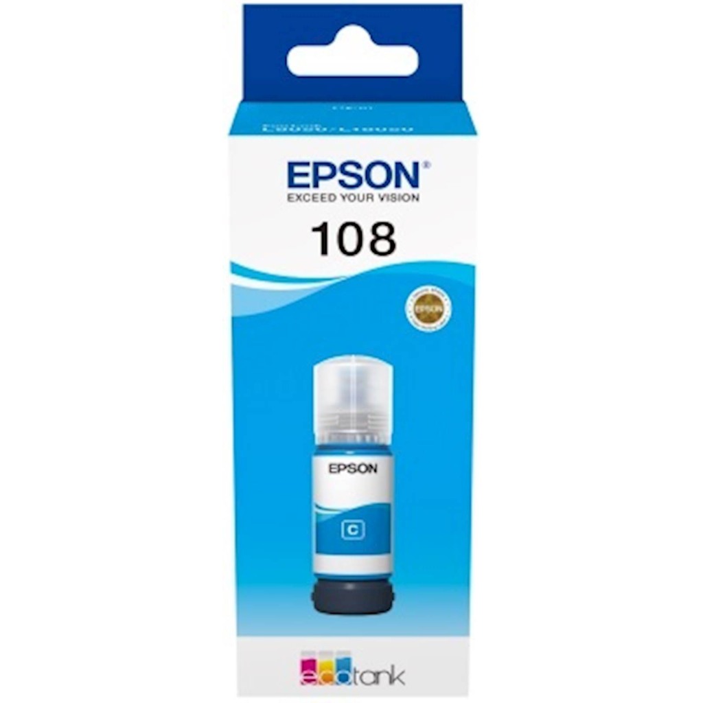 Tinta Epson 108 EcoTank Cyan