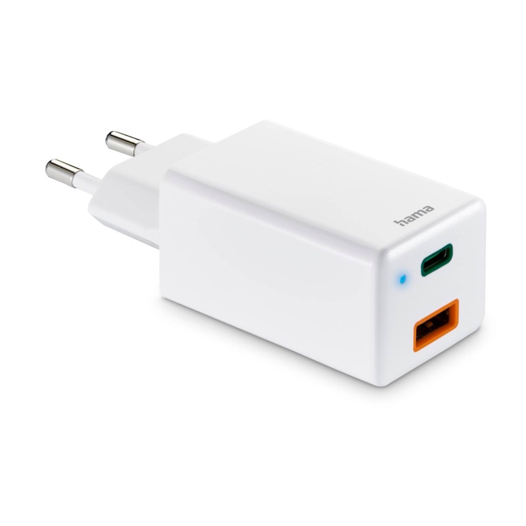 Punjač HAMA glava, USB-C+A, QC 3.0, 38W