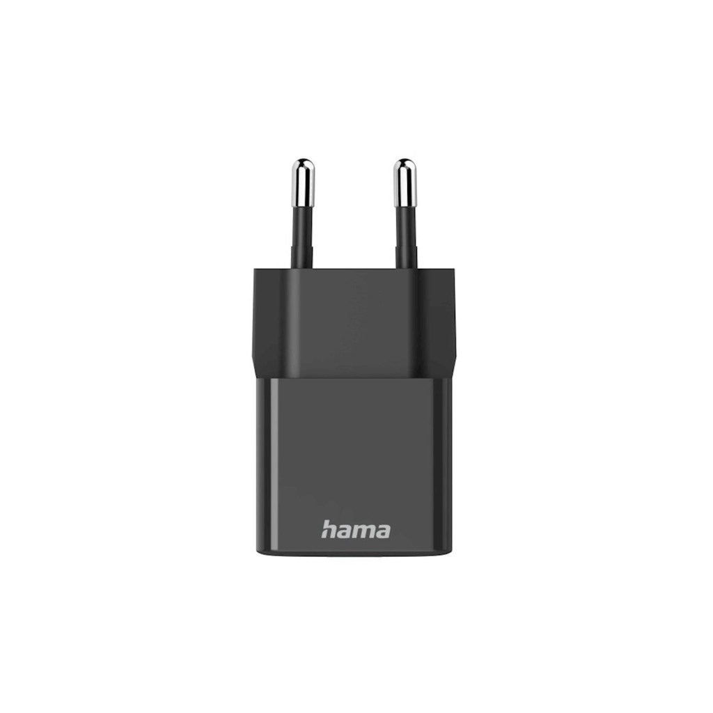 HAMA PUNJAČ GLAVA, PD/QC, USB-C, 25W, crni