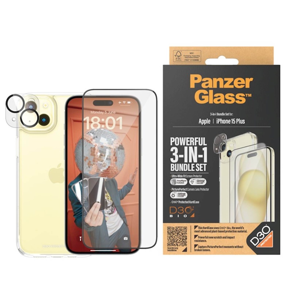 Bundle PanzerGlass iPhone 15 Plus