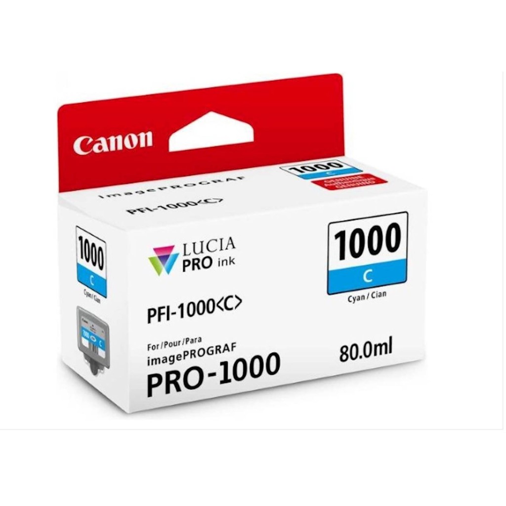 Tinta CANON PFI-1000 CYAN