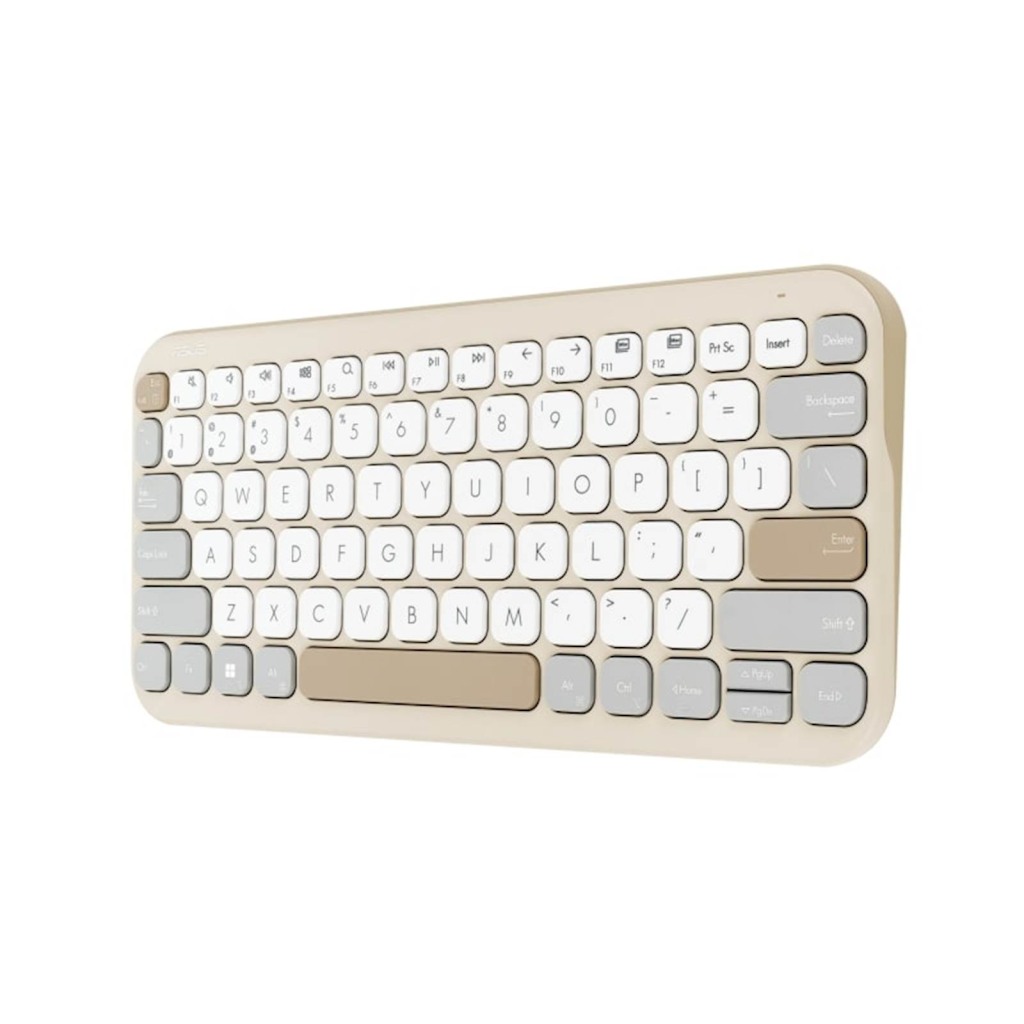 Tastatura ASUS Marshmallow KW100, brezžična/Bluetooth, Bež - Image 5