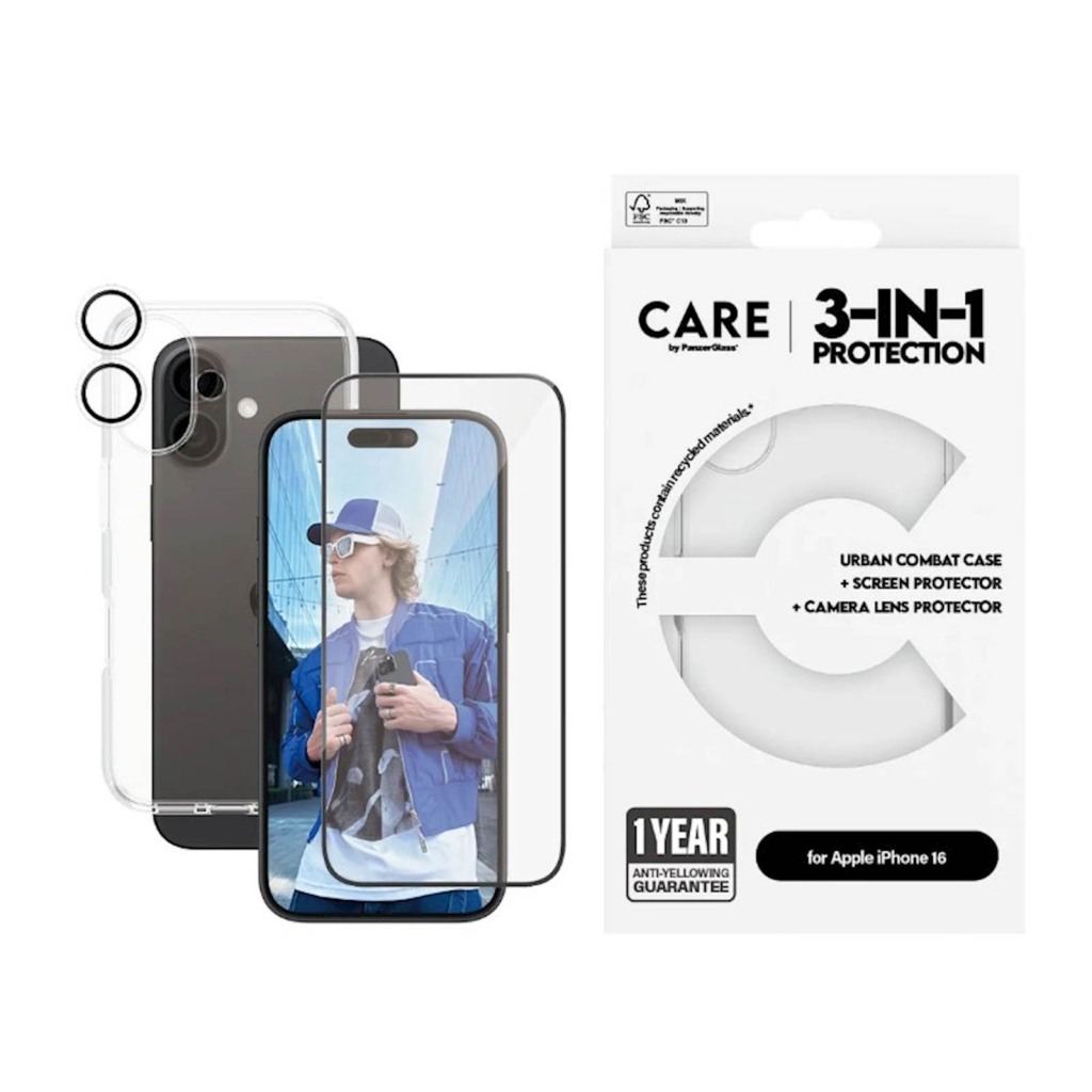 Bundle Care by PanzerGlass iPhone 16