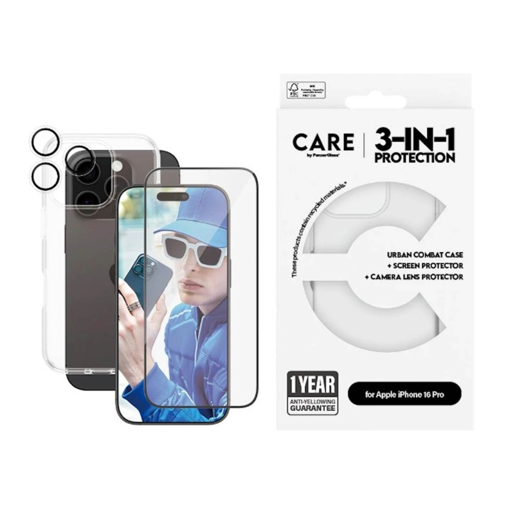 Bundle  Care by PanzerGlass iPhone 16 Pro