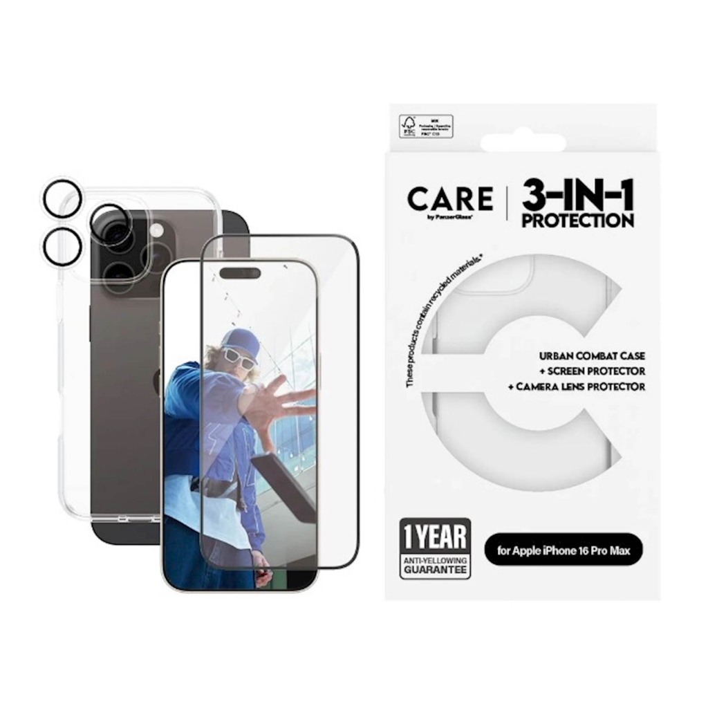 Bundle  Care by PanzerGlass iPhone 16 Pro Max