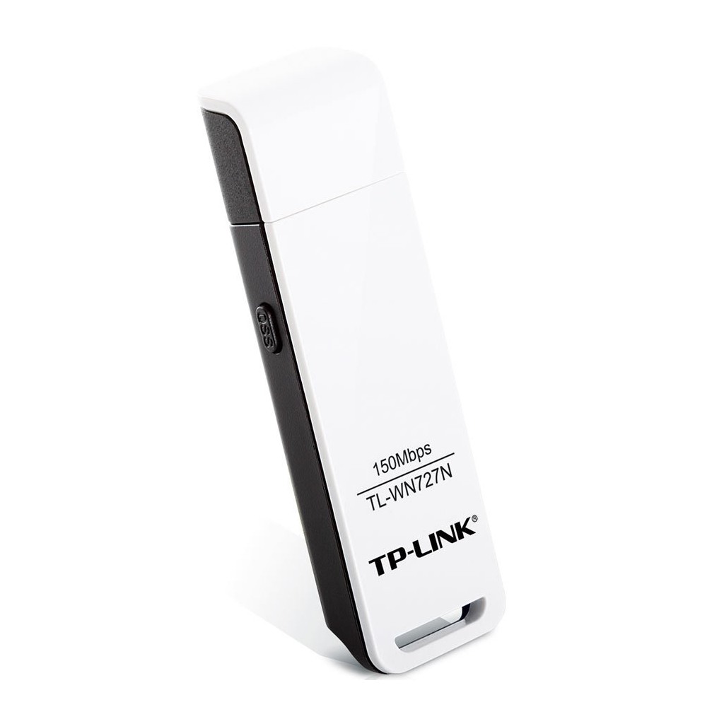 TP-Link TL-WN727N 150Mbps Wi-Fi USB Adapter 150 Mbps at 2.4 GHz USB 2.0 WPS Button