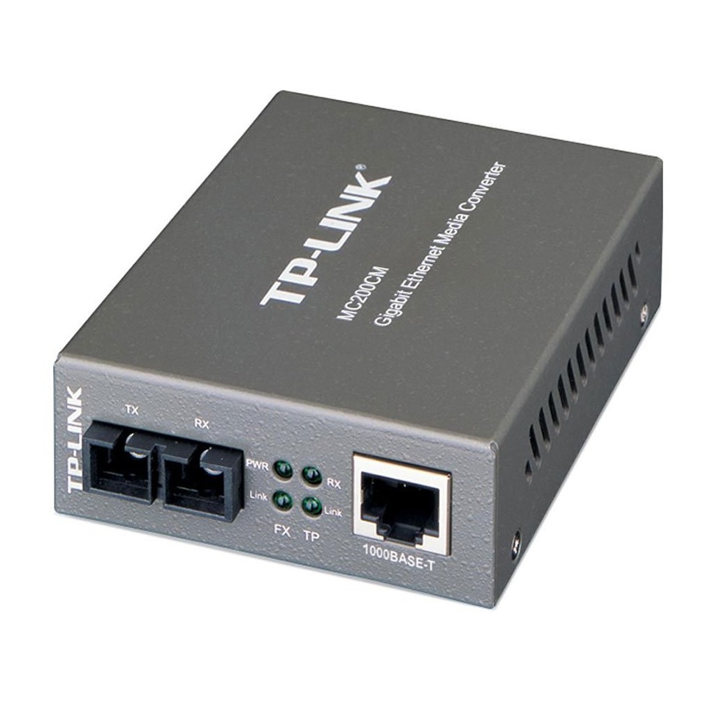 Media Filter TP-Link MC200CM 1000Mbps RJ45 to 1000Mbps multi-mode SC fiber Converter