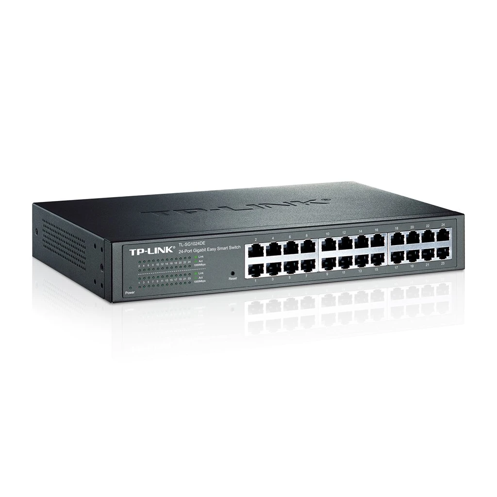 Switch TP-LINK 24-Port Gigabit Easy Smart Switch 24 10/100/1000Mbps RJ45 ports  MTU/Port/Tag-based VLAN QoS