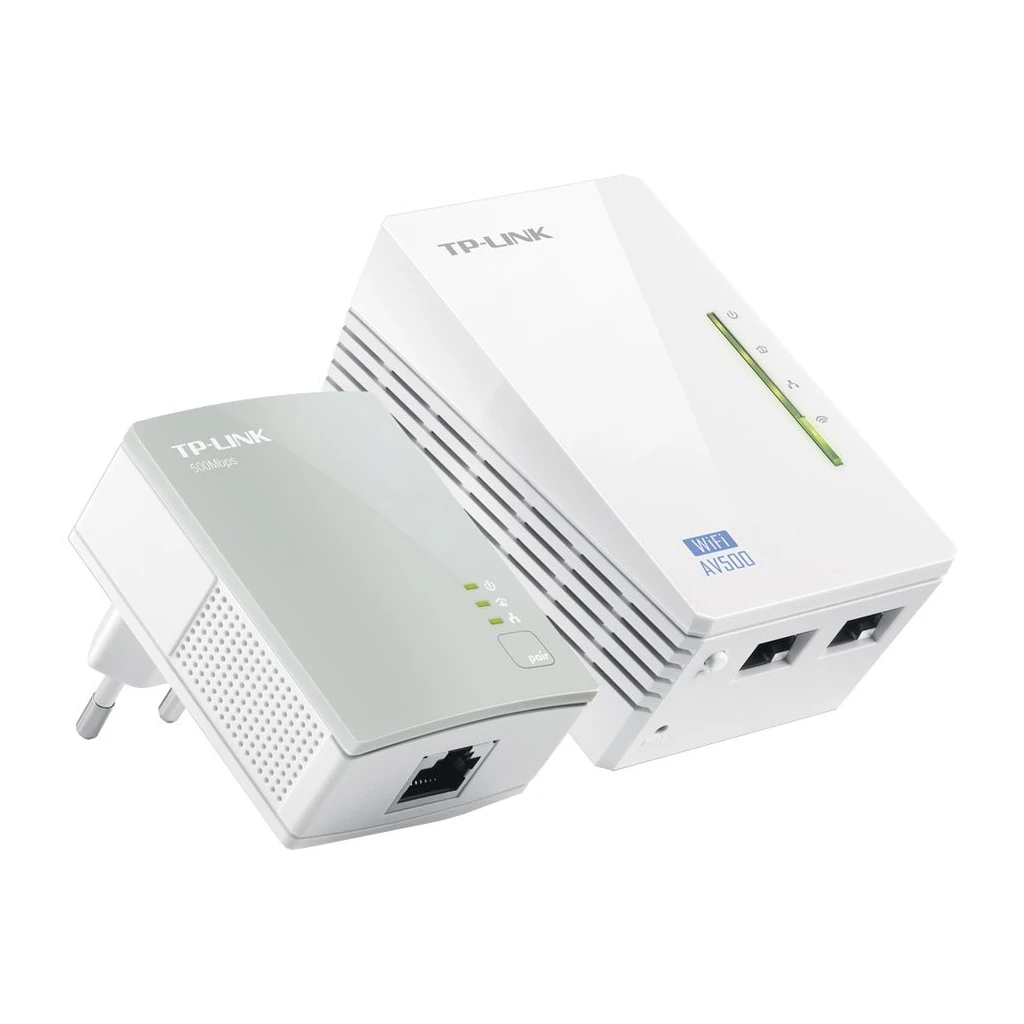 TP-Link TL-WPA4220 KIT AV600 Powerline Wi-FI  KIT300Mbps at 2.4GHz802.11b/g/n 600Mbps PowerlineHomePlug AV2 Fast PortsPlug