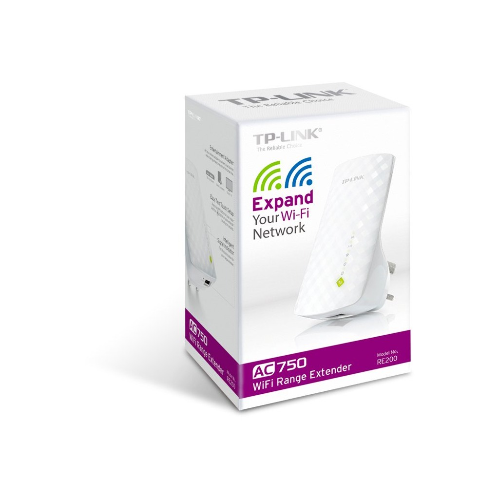 AC750 Dual Band Wireless Wall Plugged Range Extender Mediatek 433Mbps at 5GHz + 300Mbps at