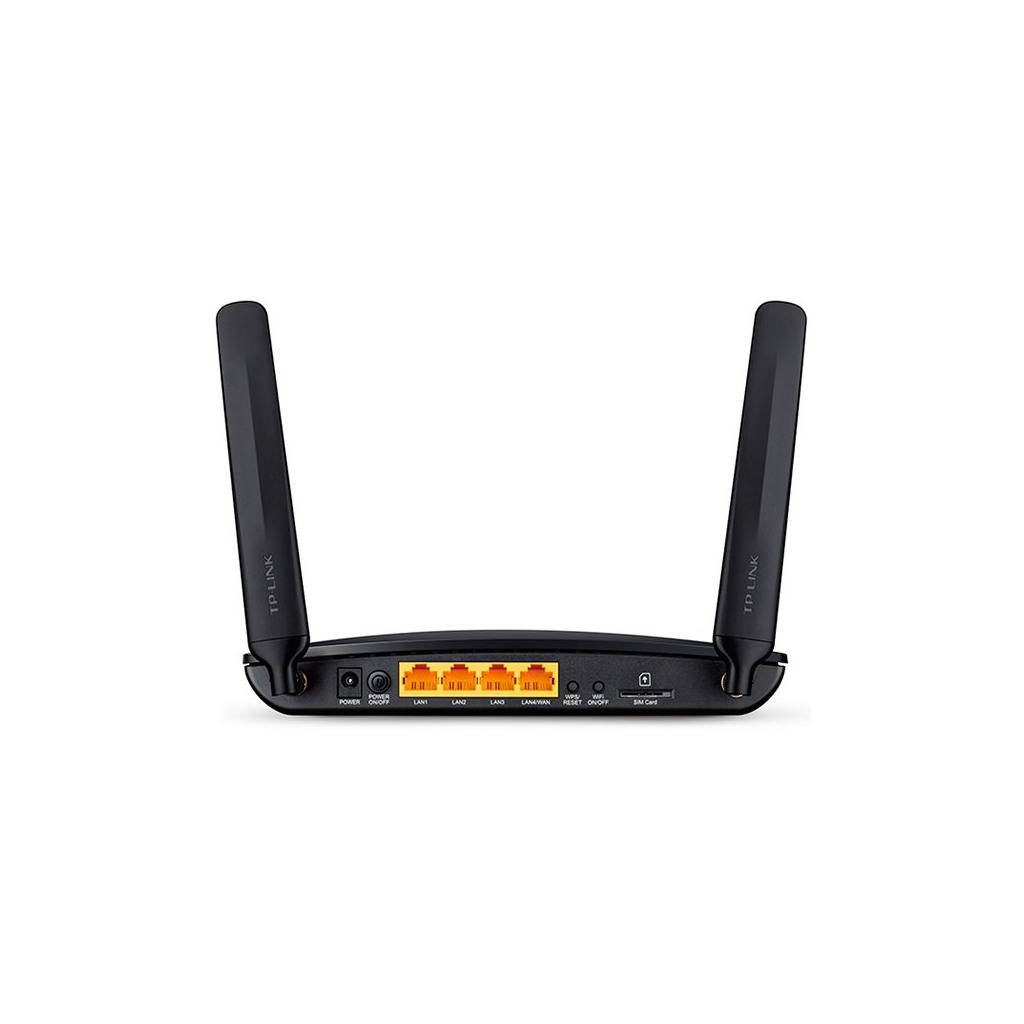 TP-Link AC750 Wireless Dual Band 4G LTE Router w 4G LTE modem LTE-FDD/LTE-TDD/DC-HSPA+/HSPA+/HSPA/UMTS/EDGE/GPRS/GSM3x10/100Mbps LAN1x10/100Mbps LAN/WAN300Mbps