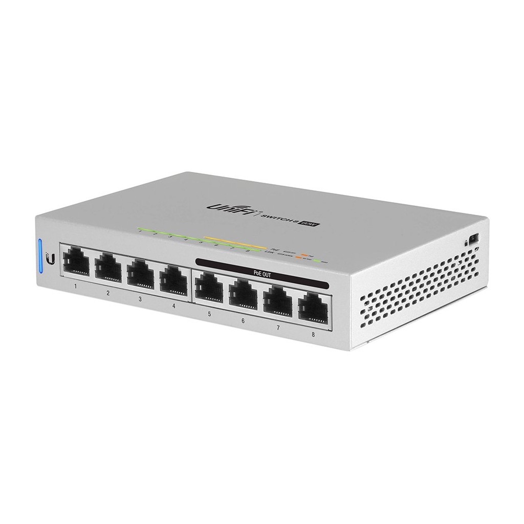 UBIQUITI 8-Port Fully Managed Gigabit Switch with 4 IEEE 802.3af Includes 60W Power Supply EU